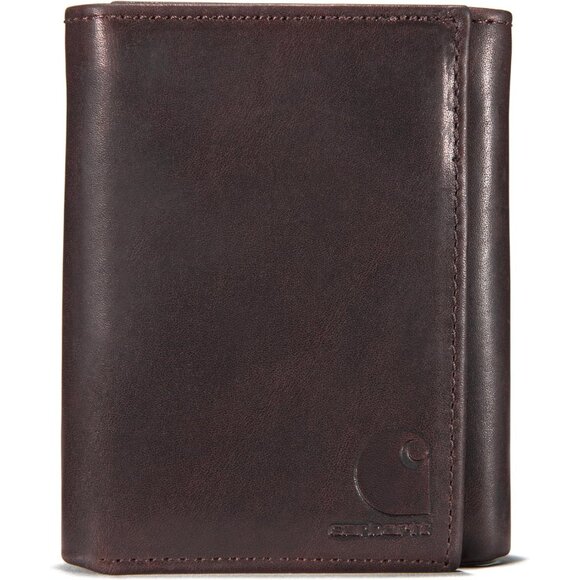 Men's Durable Oil Tan Leather Wallets, Available in Multiple Styles - Picture 1 of 6